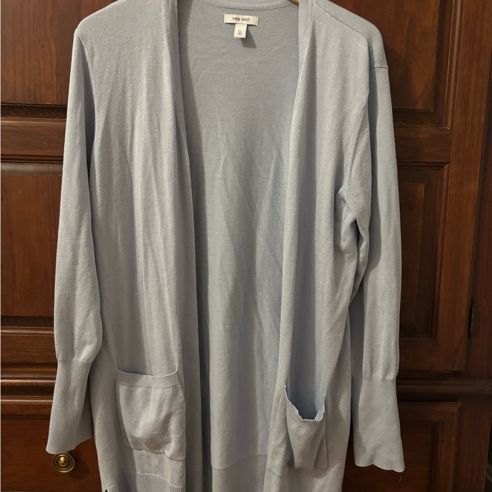 Nine West Soft Blue Cardigan